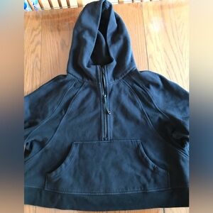 Scuba Oversized Half Zip Hoodie Black XL